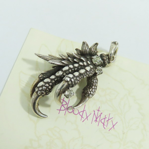 実際に弊社で買取させて頂いた【ギャラ付き】Bloody Mary/ブラッディマリー ナイトレイブン ペンダント w/ホワイトトパーズ