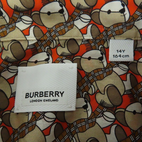 実際に弊社で買取させて頂いたBURBERRY/バーバリー ベアアーガイル柄 長袖シャツ/14Y 164cmの画像 2枚目