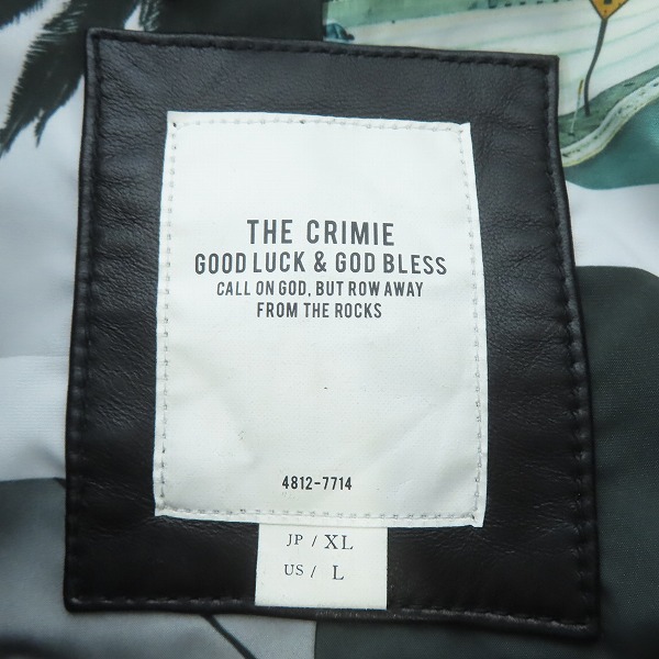 実際に弊社で買取させて頂いたCRIMIE/クライミー LAMB LEATHER WESTERN JACKET/ラムレザーウェスタンジャケット CR1-02C1-JK02/XLの画像 2枚目