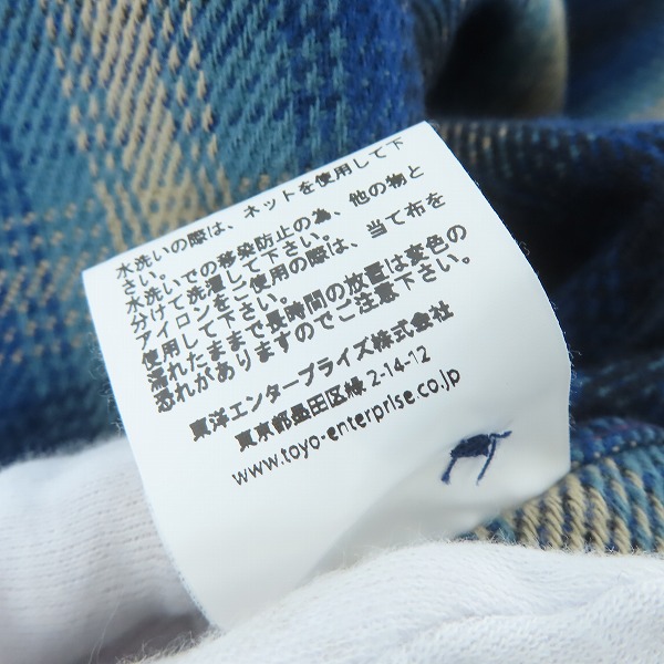 実際に弊社で買取させて頂いたSUGAR CANE/シュガーケーン チェック ネルシャツ SC28500 XLの画像 4枚目