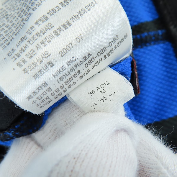 実際に弊社で買取させて頂いたNIKE/ナイキ インテルナツィオナーレ・ミラノ 100周年 ユニフォーム/Mの画像 5枚目