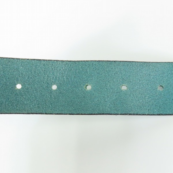 実際に弊社で買取させて頂いたHUGO BOSS/ヒューゴボス ロゴ総柄 レザーベルト/95-36の画像 7枚目