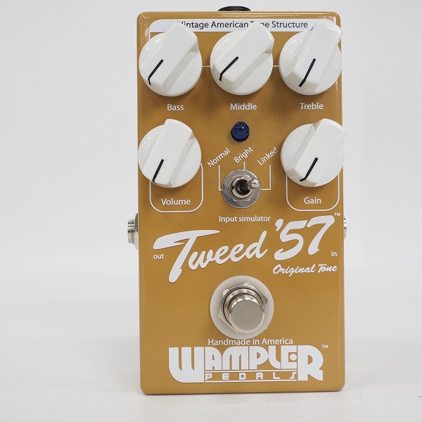 実際に弊社で買取させて頂いた【美品】WAMPLER/ワンプラー Tweed '57 Overdrive Pedal オーバードライブ エフェクターの画像 1枚目