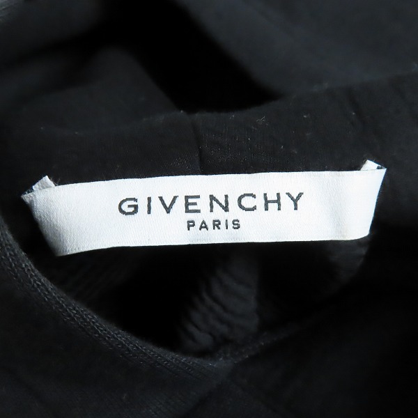 実際に弊社で買取させて頂いた【JPタグ】GIVENCHY/ジバンシイ 18SS Destroyed hoodie ロゴプリントデストロイクラッシュパーカー BM703A3Y0S/Lの画像 2枚目