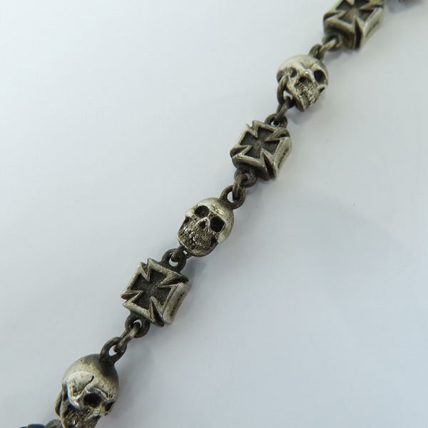 実際に弊社で買取させて頂いたDEAL DESIGN/ディールデザイン スカルズアンドクロスチェーン ネックレス の画像 3枚目