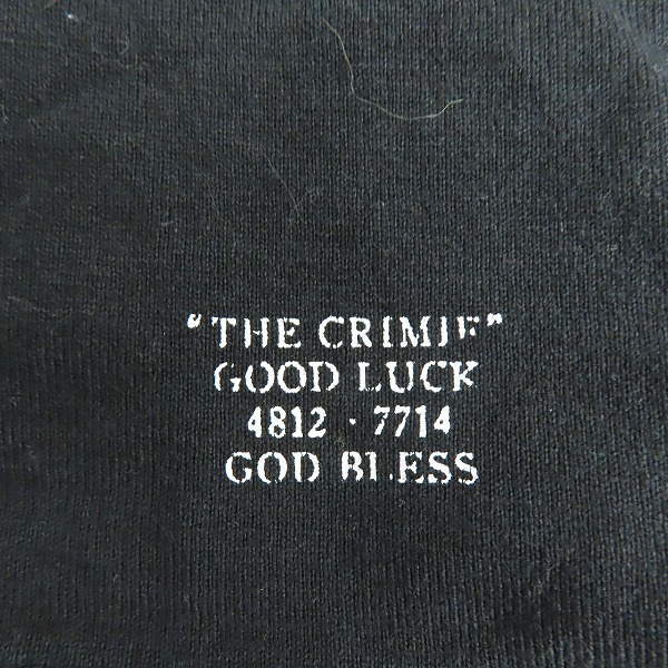 実際に弊社で買取させて頂いたTHE CRIME/ザクライミー マリア刺繍 Tシャツ/XLの画像 5枚目
