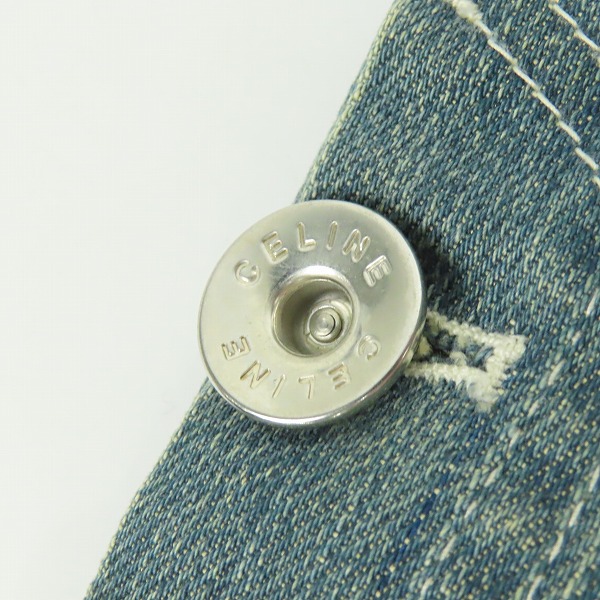 実際に弊社で買取させて頂いた【JPタグ】CELINE/セリーヌ デニムスカート /36の画像 6枚目