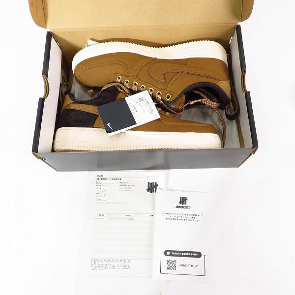 実際に弊社で買取させて頂いた【未使用】 NIKE×Carhartt WIP/ナイキ×カーハート ダブリューアイピー AIR FORCE 1 07 PRM WIP エアフォース1 AV4113-200/27の画像 8枚目