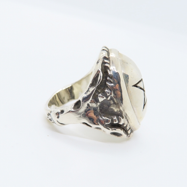 実際に弊社で買取させて頂いたALEX STREETER/アレックスストリーター エンジェルハートリング シルバーキャップ/19号の画像 3枚目