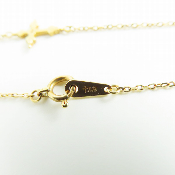 実際に弊社で買取させて頂いた【ギャラ付き】Loree Rodkin/ローリーロドキン クロスwダイヤモンド 18Kイエローゴールド ブレスレットの画像 2枚目