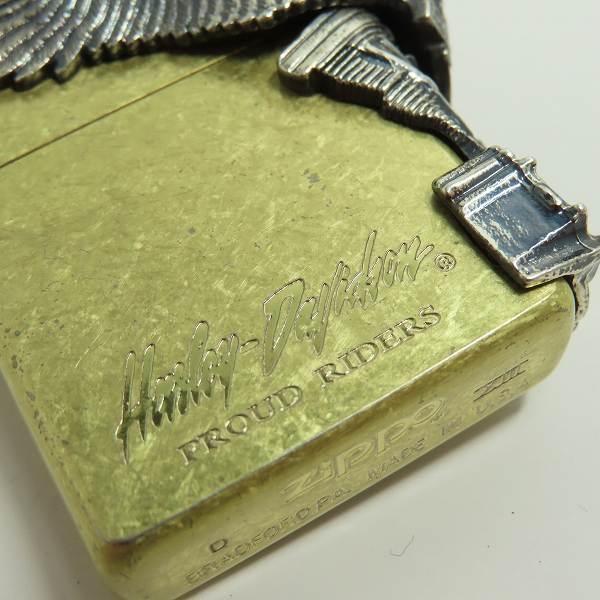 実際に弊社で買取させて頂いたZIPPO/ジッポー Harley-Davidson/ハーレーダビッドソン サイドメタル 1997年製の画像 8枚目