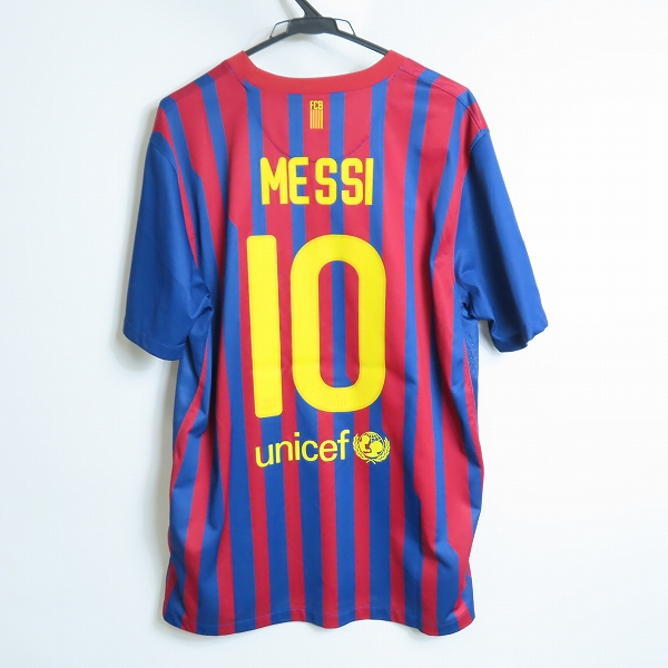 実際に弊社で買取させて頂いたNIKE/ナイキ FCバルセロナ 11/12シーズン レプリカユニフォーム #10 メッシ Lの画像 1枚目
