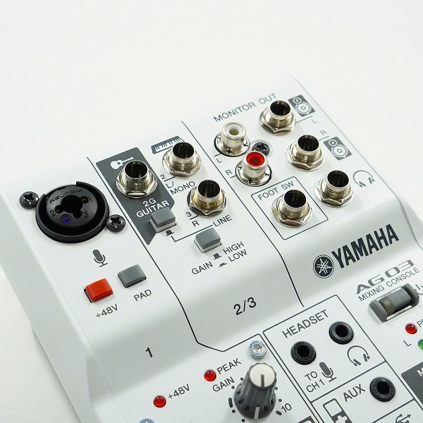 実際に弊社で買取させて頂いたYAMAHA/ヤマハ AG03 ミキシングコンソール ミキサー ウェブキャスティングミキサー 通電確認済みの画像 6枚目