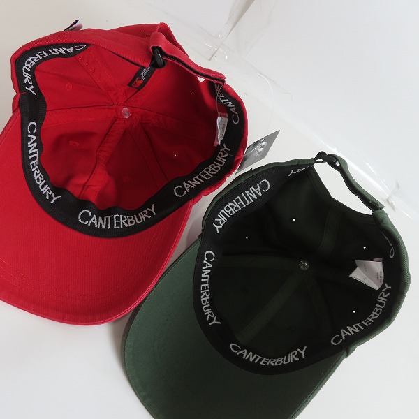 実際に弊社で買取させて頂いた【未使用含む】CANTERBURY/カンタベリー キャップ ロゴ刺繍 2点セットの画像 2枚目