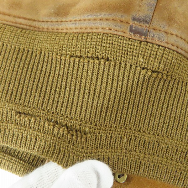 実際に弊社で買取させて頂いたACANTHUS/アカンサス スエード レザー 山羊革 レザージャケット L1410/Sの画像 8枚目