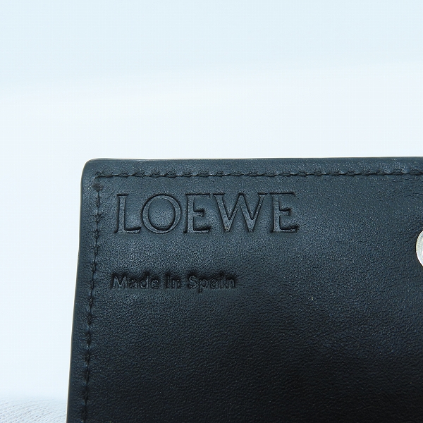 実際に弊社で買取させて頂いたLOEWE/ロエベ 名刺入れ/カードケース ブラック/黒の画像 5枚目