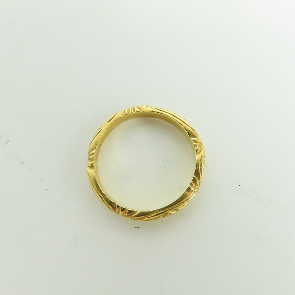 実際に弊社で買取させて頂いた【ギャラ付き】Loree Rodkin/ローリーロドキン Engraved Band w/etched Cross 18Kイエローゴールド リング US4/7号の画像 5枚目