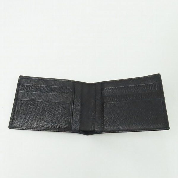 実際に弊社で買取させて頂いたBVLGARI/ブルガリ 財布 二つ折り札入れ ブラック グレインレザーの画像 3枚目