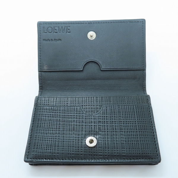 実際に弊社で買取させて頂いたLOEWE/ロエベ 名刺入れ/カードケース ブラック/黒の画像 3枚目