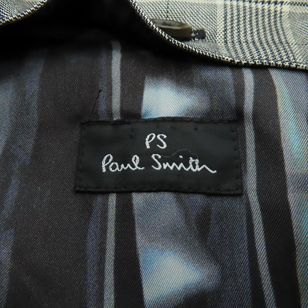 実際に弊社で買取させて頂いたPS Paul Smith/ポールスミス チェック柄 トレンチコート/L2の画像 2枚目