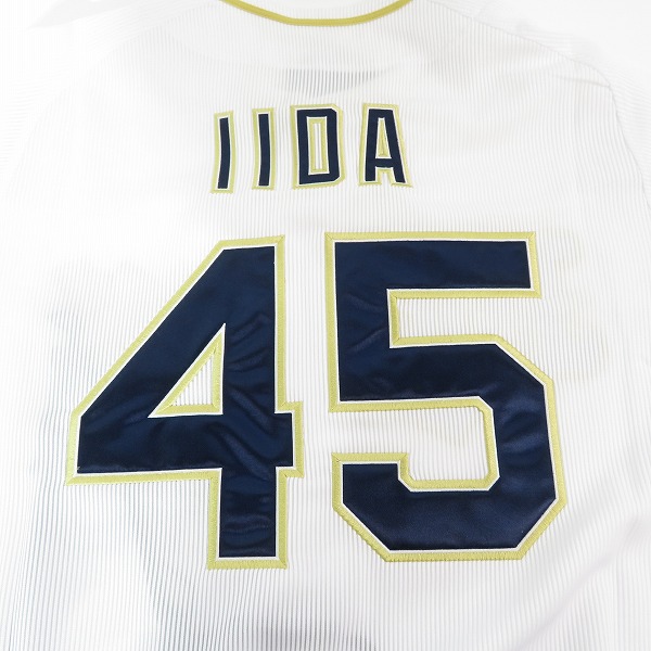 実際に弊社で買取させて頂いた【未使用】DESCENTE/デサント オリックスバファローズ ハイクオリティユニフォーム #45 飯田 DBFR-1703/Lの画像 6枚目