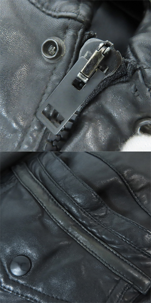 実際に弊社で買取させて頂いた【JPタグ】DIOR HOMME/ディオールオム 05SS エディ期 羊革/シープスキン レザーライダース 5EH5045113/44の画像 9枚目