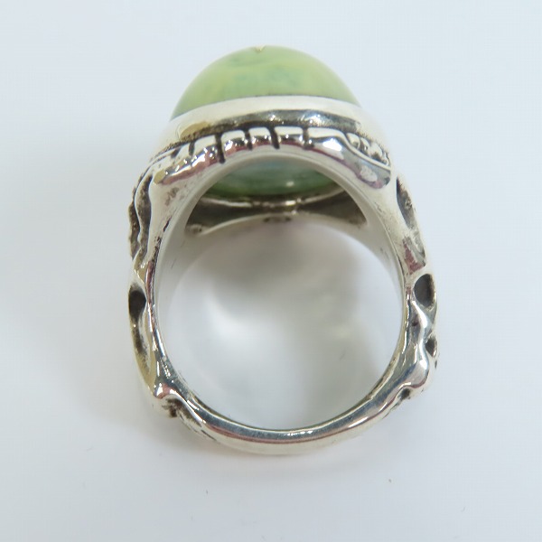 実際に弊社で買取させて頂いた【ギャラ付】ALEX STREETER/アレックスストリーター SPストーン ラリマー エンジェルハート リング/17号の画像 5枚目