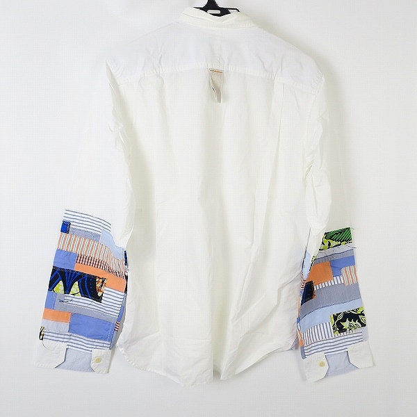 実際に弊社で買取させて頂いたCOMME des GARCONS JUNYA WATANABE MAN/コム デ ギャルソン ジュンヤ ワタナベ マン パッチワークシャツ WQ-B008 AD2015/Lの画像 1枚目