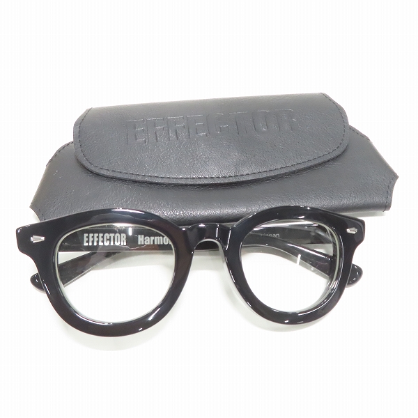 実際に弊社で買取させて頂いたEFFECTOR/エフェクター Harmonist/ハーモニスト ブラック 眼鏡/メガネフレーム/アイウェアの画像 9枚目