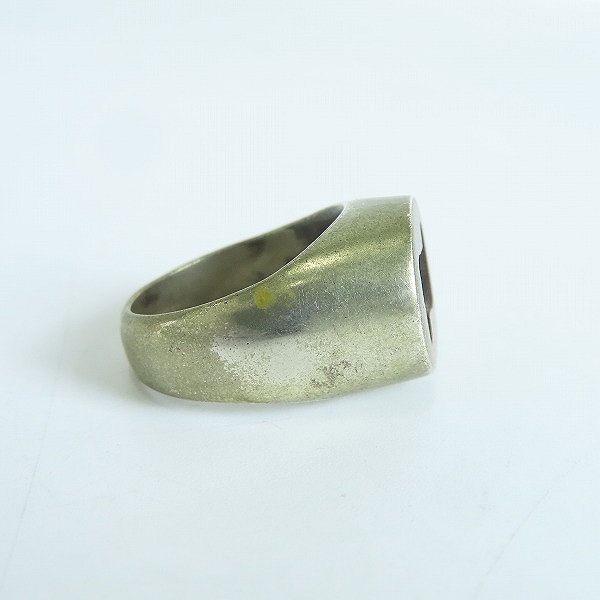 実際に弊社で買取させて頂いたSTANLEY GUESS/スタンリーゲス ラウンドウッド ロゴ リング 20号の画像 3枚目