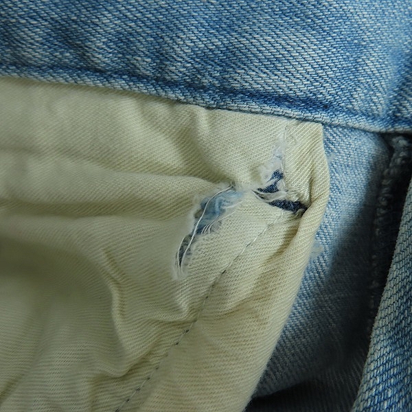 実際に弊社で買取させて頂いたNO ID.×OVERDESIGN/ノーアイディー×オーバーデザイン クラッシュ ペンキ パッチワーク スキニー デニムパンツ 840035-201P/2の画像 6枚目