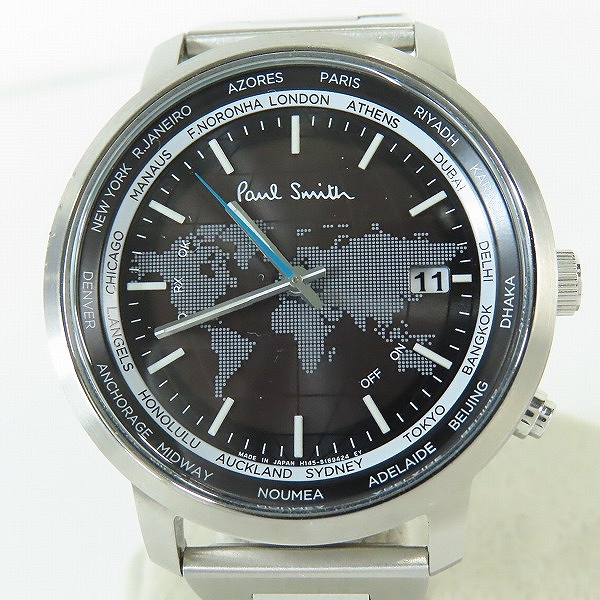 実際に弊社で買取させて頂いたPaul Smith/ポールスミス World Traveller 電波ソーラー H145-S123682