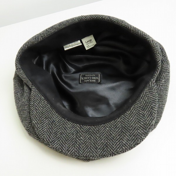 実際に弊社で買取させて頂いたSCHOTT BROS/ショットブロス SCHOTT ウールハンチングキャップ/Lの画像 5枚目