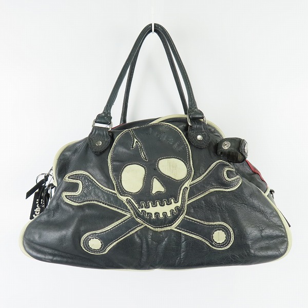 実際に弊社で買取させて頂いたSchott/ショット スカル 2WAY ボストンバッグ/ショルダーバッグ