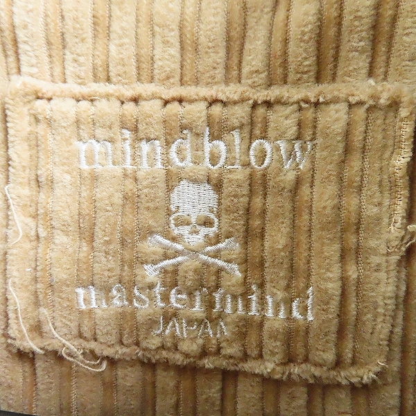 実際に弊社で買取させて頂いたmastermind JAPAN/マスターマインドジャパン 11AW/mindblow期 ジャガードスカル コーデュロイブルゾン MZ-SH09-02/Lの画像 2枚目