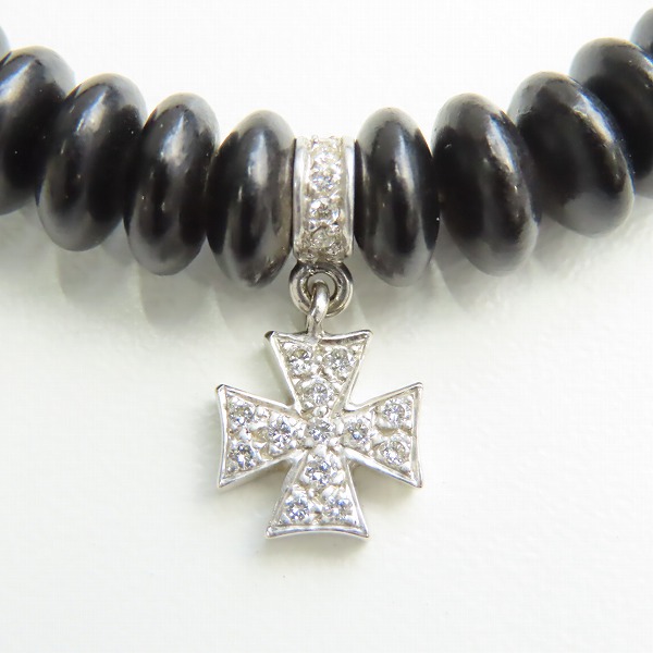 実際に弊社で買取させて頂いたLoree Rodkin/ローリーロドキン他 18K/K18WG×ダイヤモンド×ビーズ クロスブレスレット 2点セットの画像 5枚目