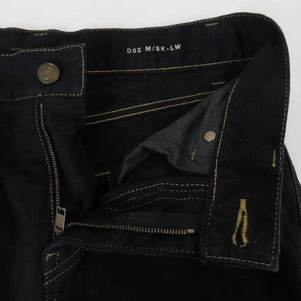 実際に弊社で買取させて頂いたSAINT LAURENT PARIS/サンローランパリ 17SS クラッシュ加工 スキニーブラックデニムパンツ 391659 Y806K/29の画像 5枚目