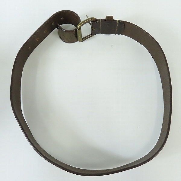 実際に弊社で買取させて頂いたEMPORIO ARMANI/エンポリオアルマーニ ロゴ刻印 レザー ベルト/48の画像 7枚目