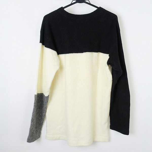 実際に弊社で買取させて頂いたmastermind JAPAN×A-GIRL'S/マスターマインド×エイガールズ モヘア混 切替ニット 15awmm-sw20-31-1/Lの画像 1枚目