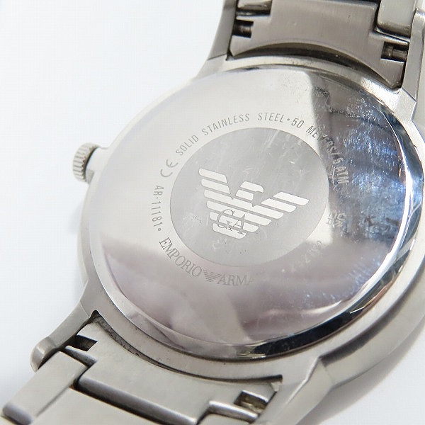 実際に弊社で買取させて頂いたEMPORIO ARMANI/エンポリオアルマーニ 腕時計 クォーツ AR-11181の画像 4枚目