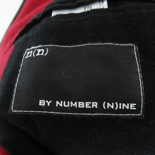 実際に弊社で買取させて頂いたNUMBER (N)INE/ナンバーナイン 復刻 袖レザー メルトンウール 袖カウスタジャン/ブルゾン/2の画像 2枚目