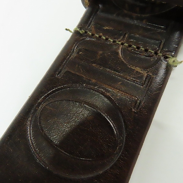 実際に弊社で買取させて頂いたEMPORIO ARMANI/エンポリオアルマーニ ロゴ刻印 レザー ベルト/48の画像 8枚目