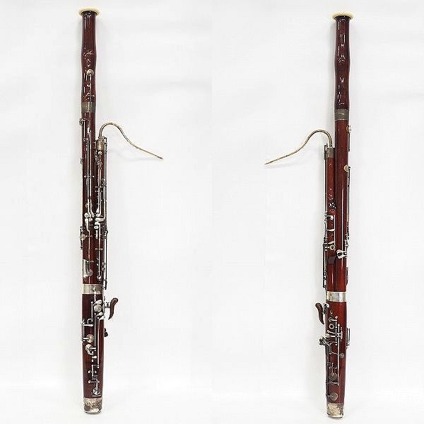 実際に弊社で買取させて頂いた★【難有り】W.Schreiber/W.シュライバー 木製 ファゴット/バスーン ボーカル2本付 ドイツ製 ハードケース付　の画像 1枚目