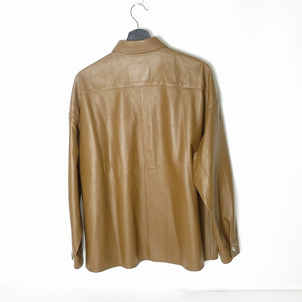 実際に弊社で買取させて頂いた【JPタグ】MARNI/マルニ 20AW ラムレザー レギュラーカラーシャツ CUMY0011A0 SY1538/44の画像 1枚目