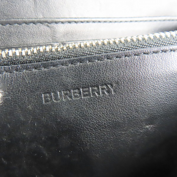 実際に弊社で買取させて頂いたBURBERRY/バーバリー 長財布 ロゴプリント レザー ロングウォレット ラウンドジップ 8009211の画像 5枚目