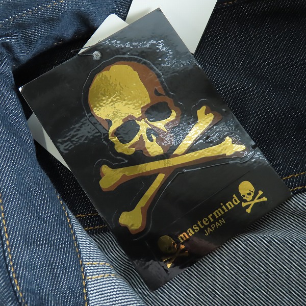 実際に弊社で買取させて頂いた【未使用】mastermind JAPAN×gingam/マスターマインド×ギンガム スワロフスキースカル デニムウエスタンシャツ MD2-SH01/Lの画像 2枚目