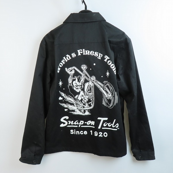 実際に弊社で買取させて頂いたSnap-on/スナップオン バックプリント/ビッグロゴ ジャケット ブラック/XXLの画像 1枚目