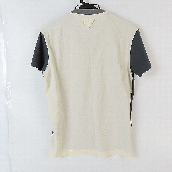 実際に弊社で買取させて頂いたPRADA/プラダ バイカラー 三角パッチ ポケットTシャツ UJN203 S151 1IG7/S の画像 1枚目