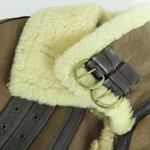 実際に弊社で買取させて頂いた【難有り】Schott/ショット TYPE B-3 フライトジャケット/ムートンジャケット AC-18606/38の画像 4枚目