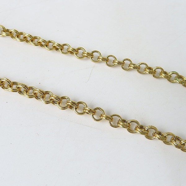 実際に弊社で買取させて頂いたGIVENCHY/ジバンシィ Gロゴリンク チェーンネックレス ゴールドの画像 5枚目